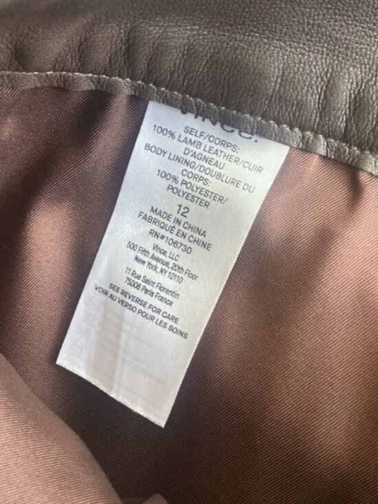 NWOT VINCE Leather flared pants- extremely soft!!! - Picture 10 of 16